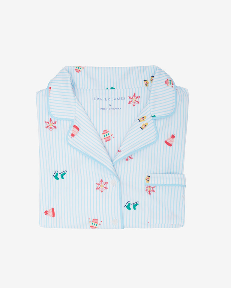 Linda Long-Sleeve Pajama Set in Winter Wonderland