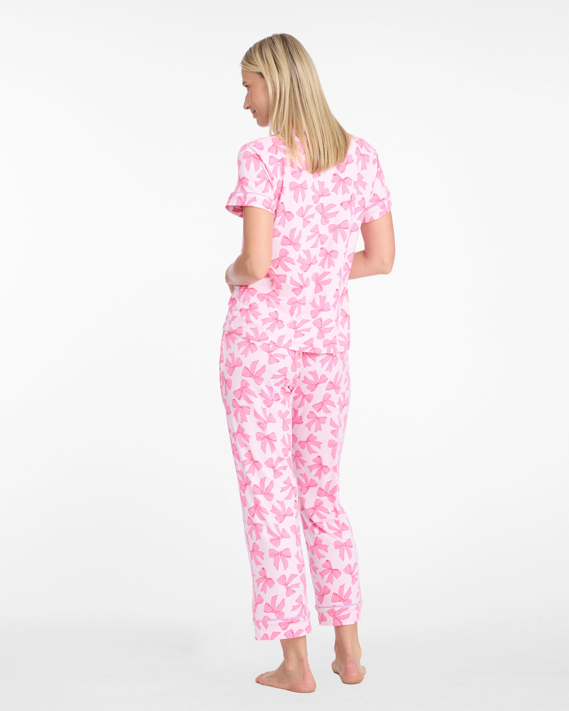 Linda Pajama Set in Be Mine Bow