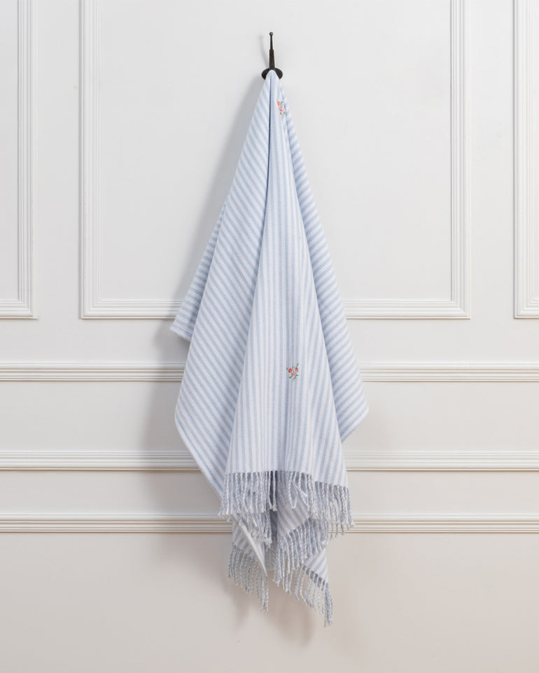 Embroidered Woven Throw