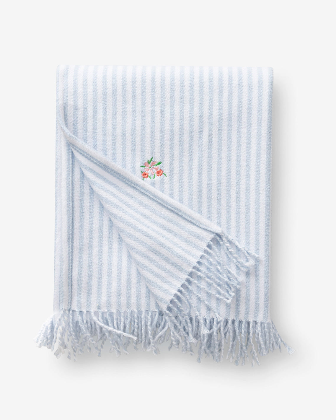 Embroidered Woven Throw