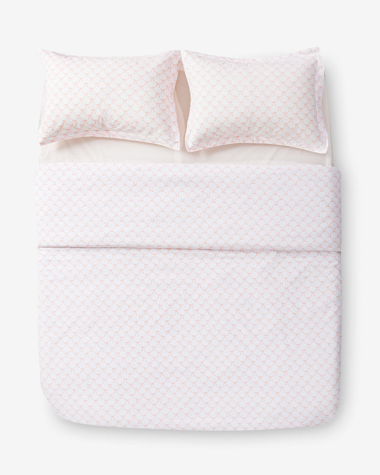 Jamie Bow Cotton Percale Duvet Set