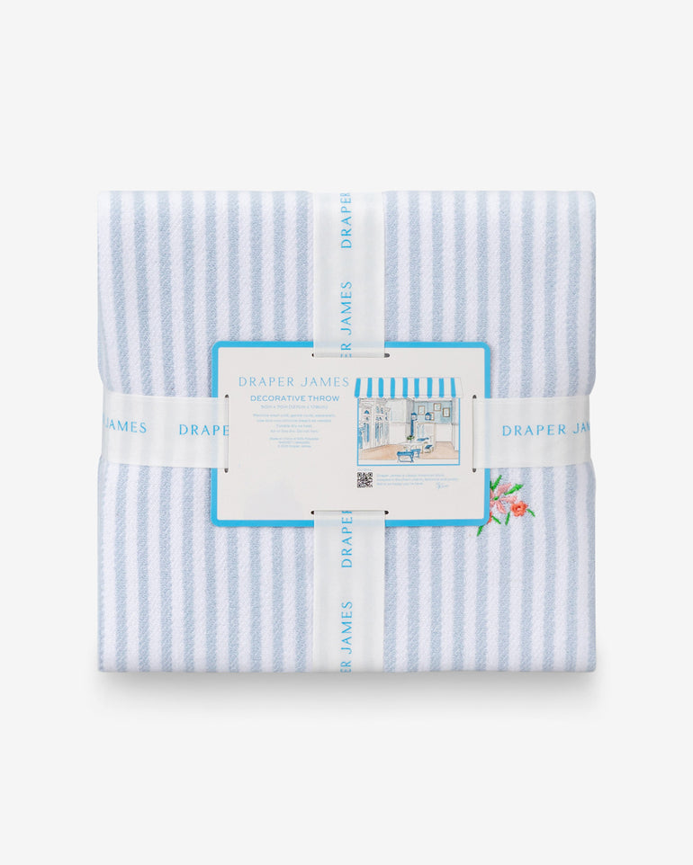 Embroidered Woven Throw