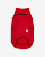 Red Cable Knit Bow Sweater