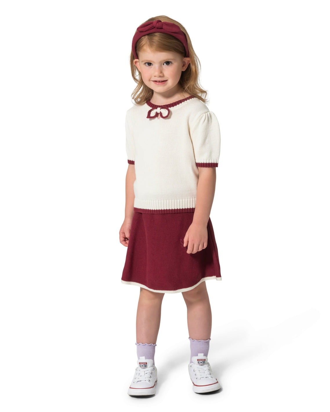Girls' Top, Skirt And Headband Set
