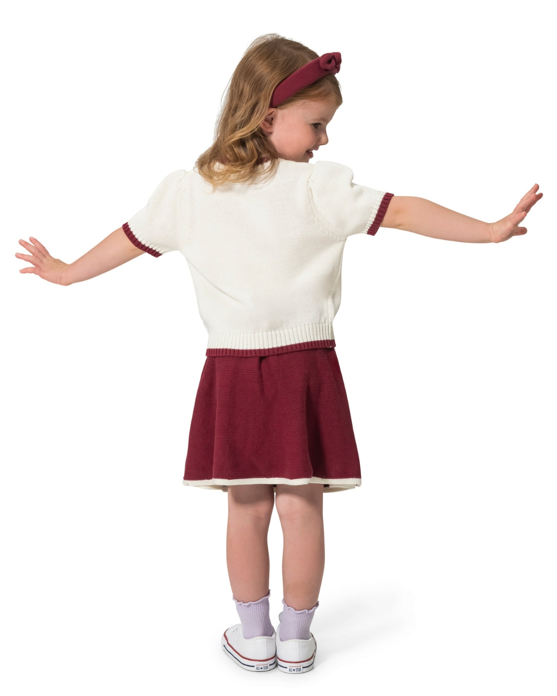 Girls' Top, Skirt And Headband Set