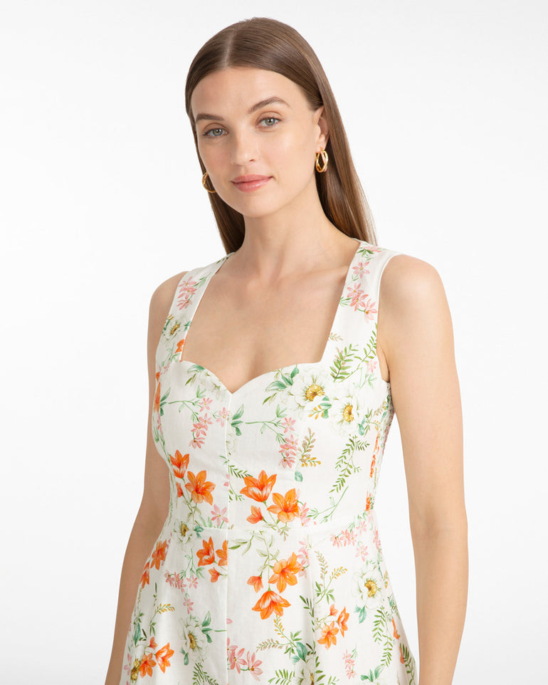 Radley Sleeveless Midi Dress in Floral