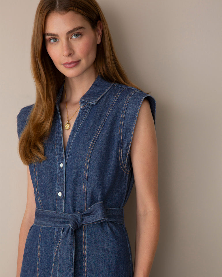 Laura Denim Midi Dress