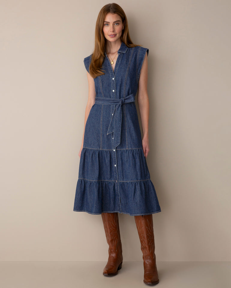 Laura Denim Midi Dress