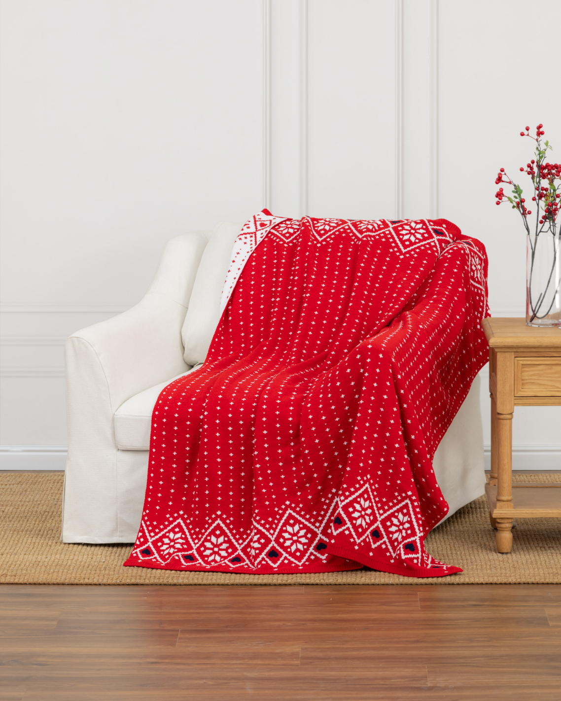 Chenille Double Knit Throw