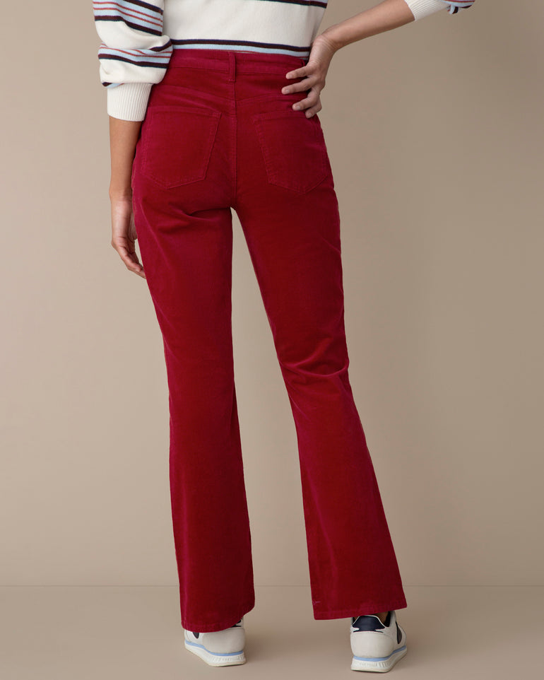 Baby Bootcut with Patch Pocket in Red Dahlia