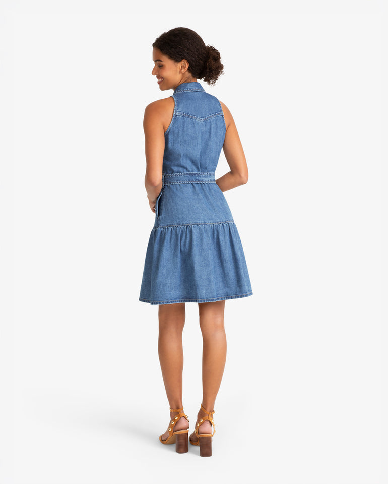 Lexi Sleeveless Tie Waist Dress