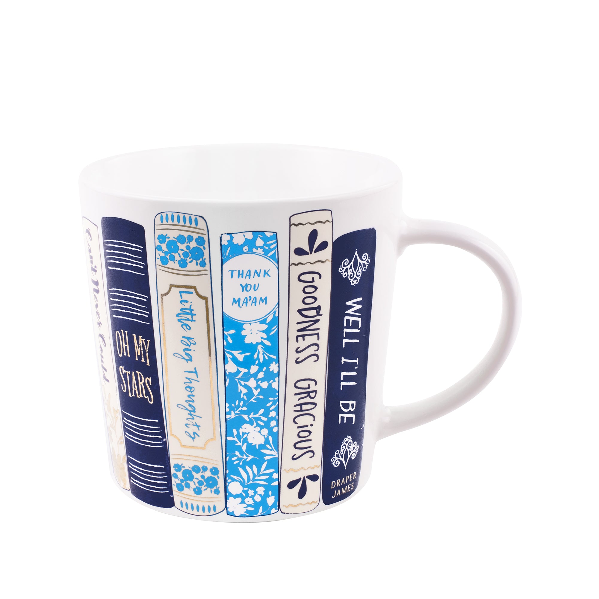 Book Stack Ceramic Mug