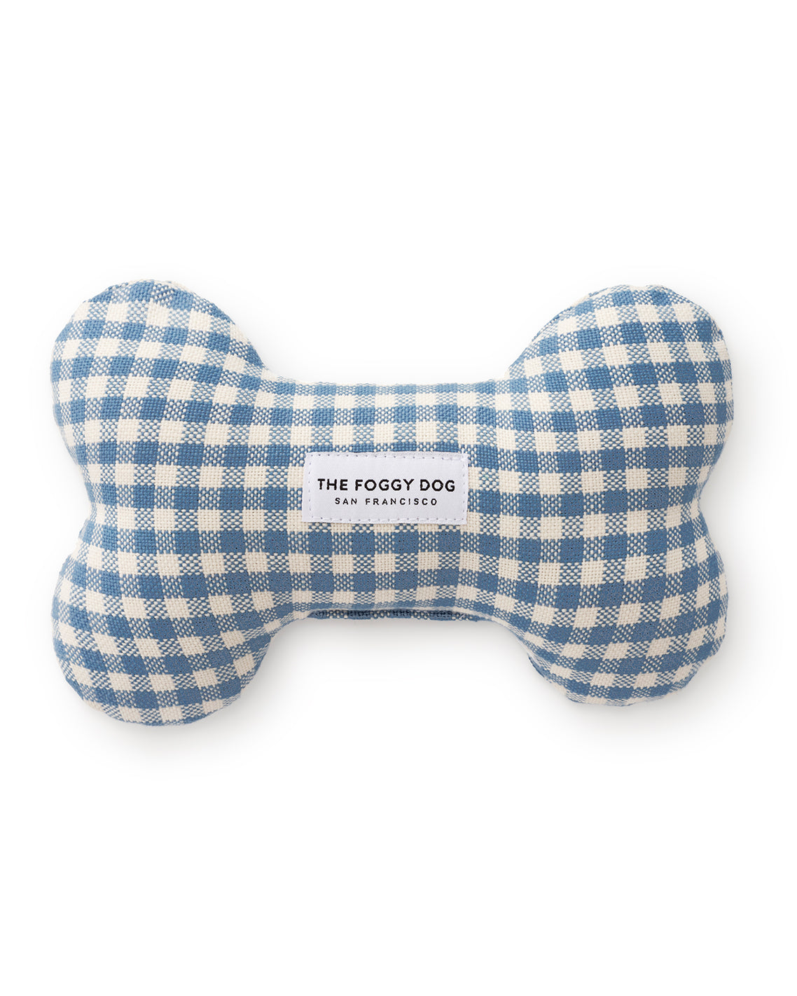 DJ X TFD Squeaky Toy in Blue Gingham