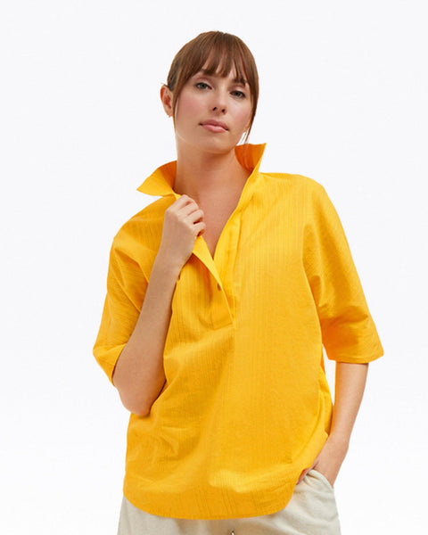 Logan Top in Cotton Dobby – Draper James