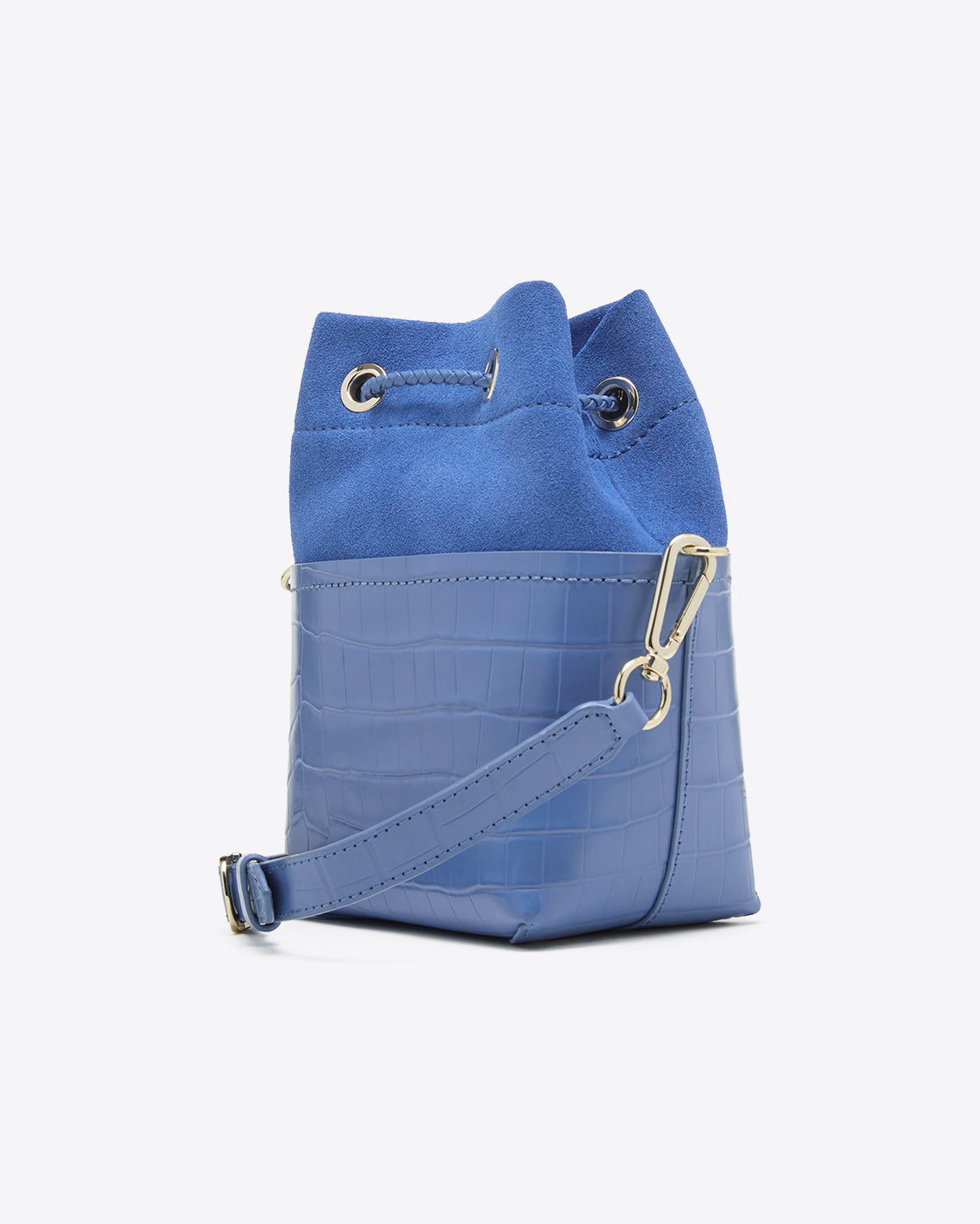 Mini Bucket Bag in Light Blue