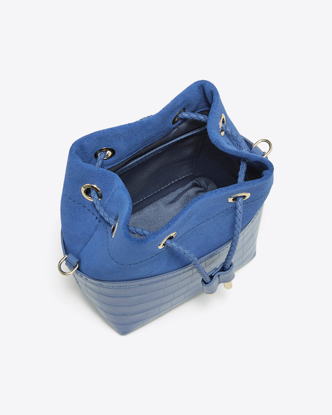 Mini Bucket Bag in Light Blue