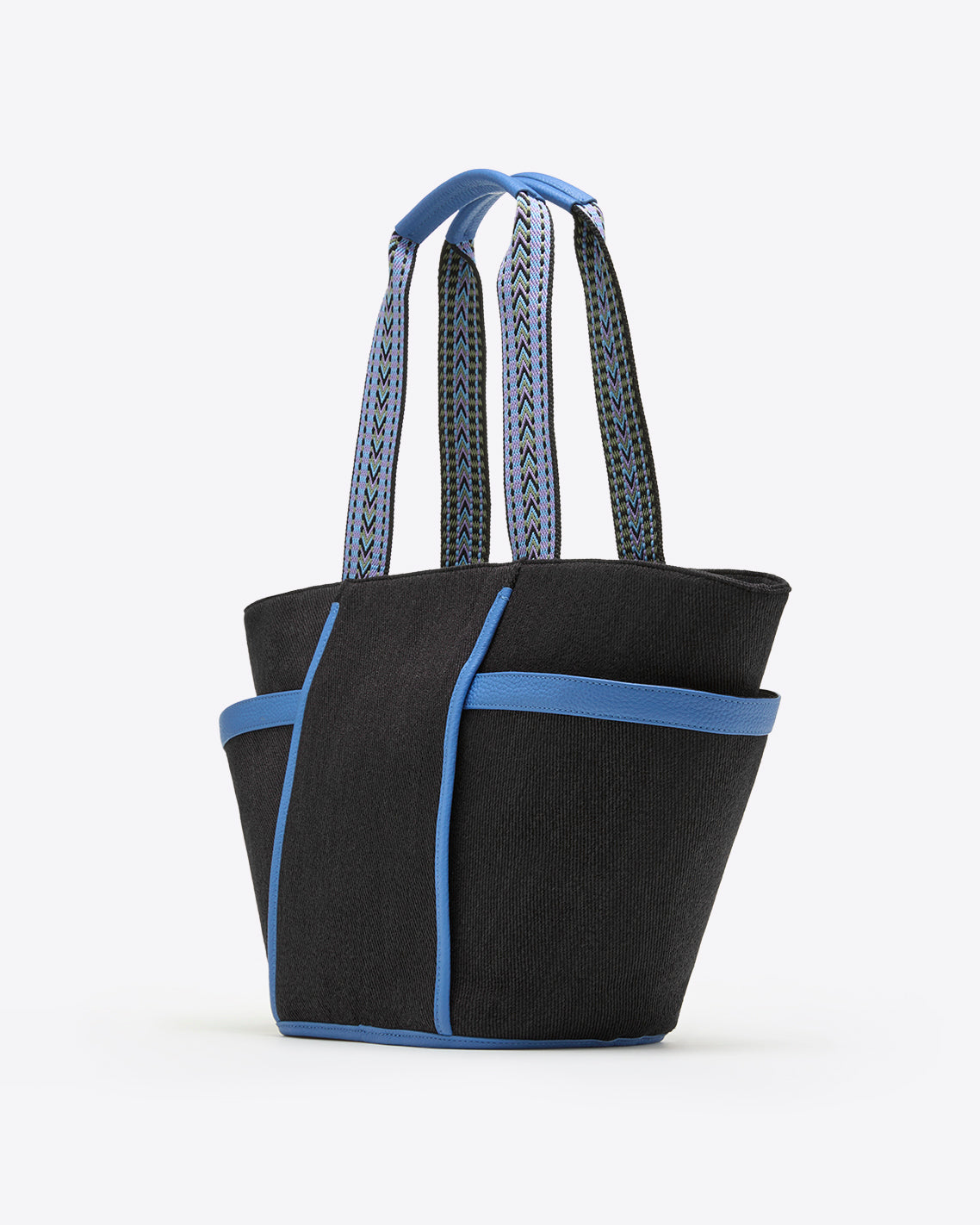 Tapered Twill Tote in Black