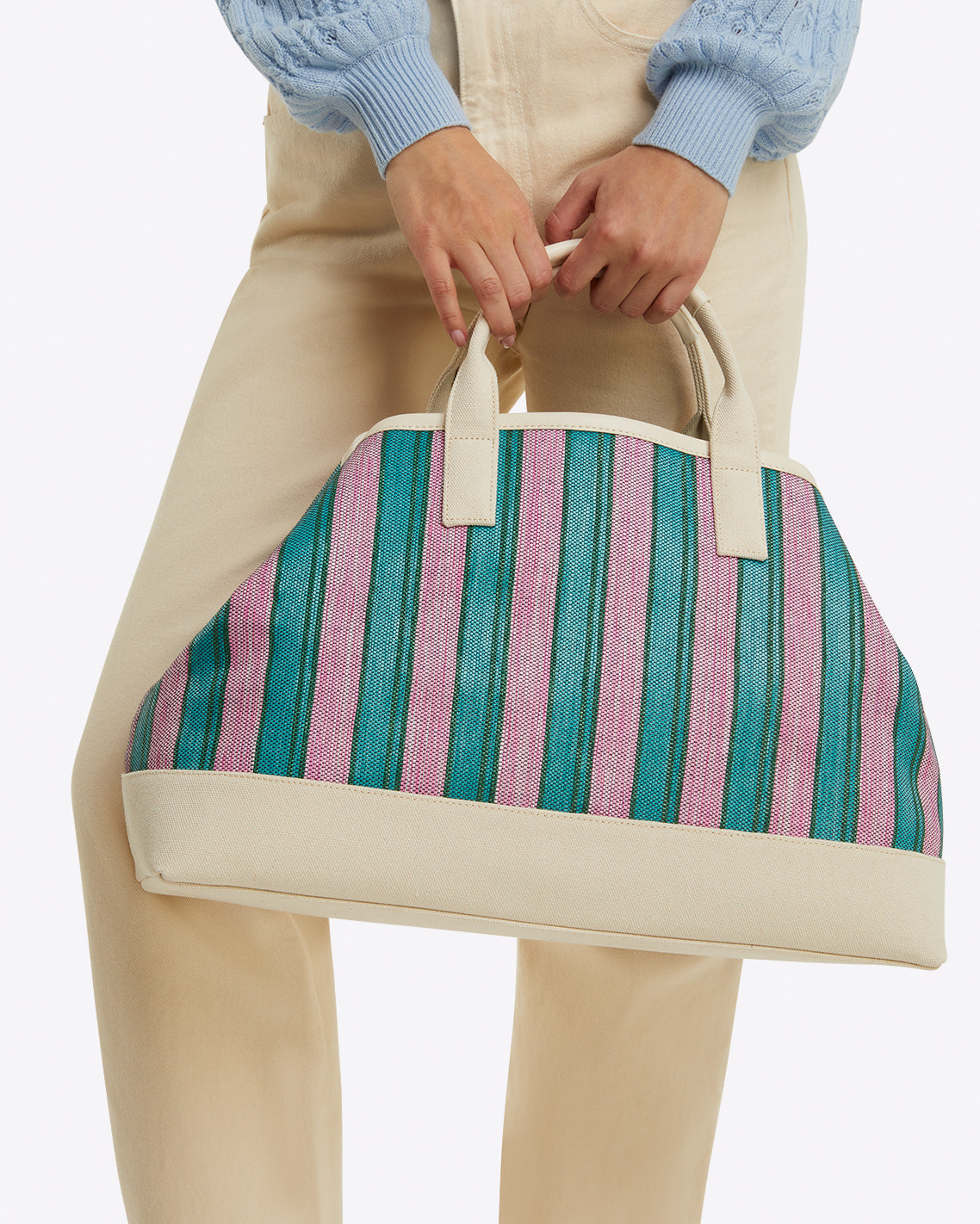 Stripe Canvas Tote