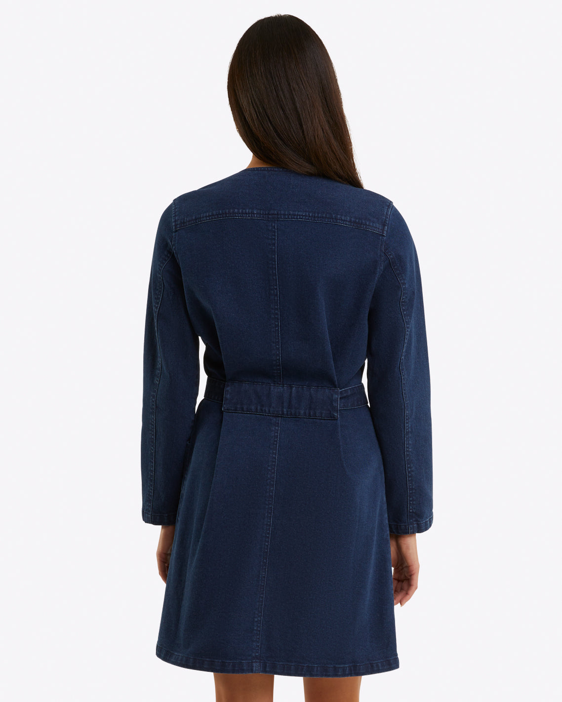 Colbie Snap Front Dress in Denim Dark Wash / XS Colbie Snap Front Dress in Denim Dark Wash / XS
