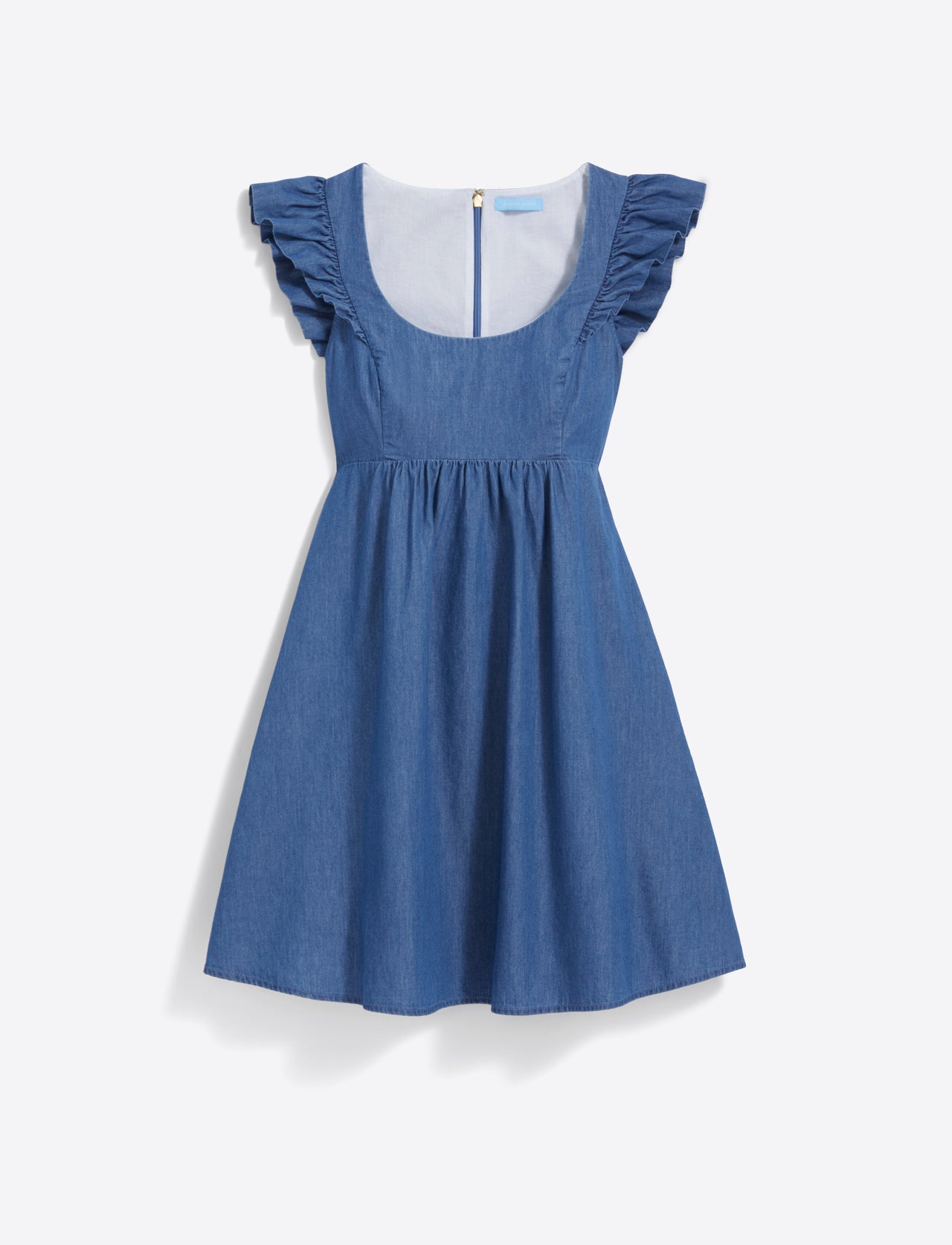 Ciara Babydoll Dress in Chambray – Draper James
