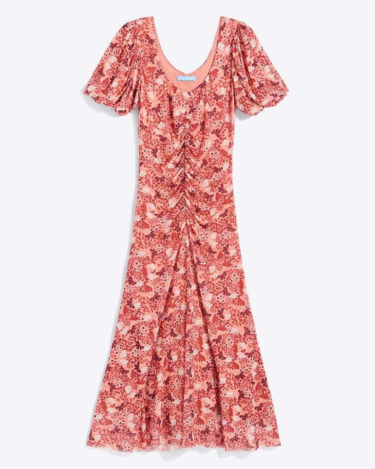Mindy Midi Dress in Stretch Mesh