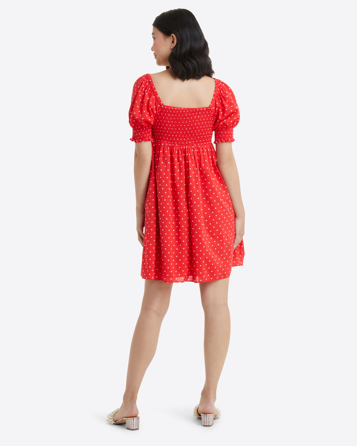 Jennifer Dress in Red Polka Dot