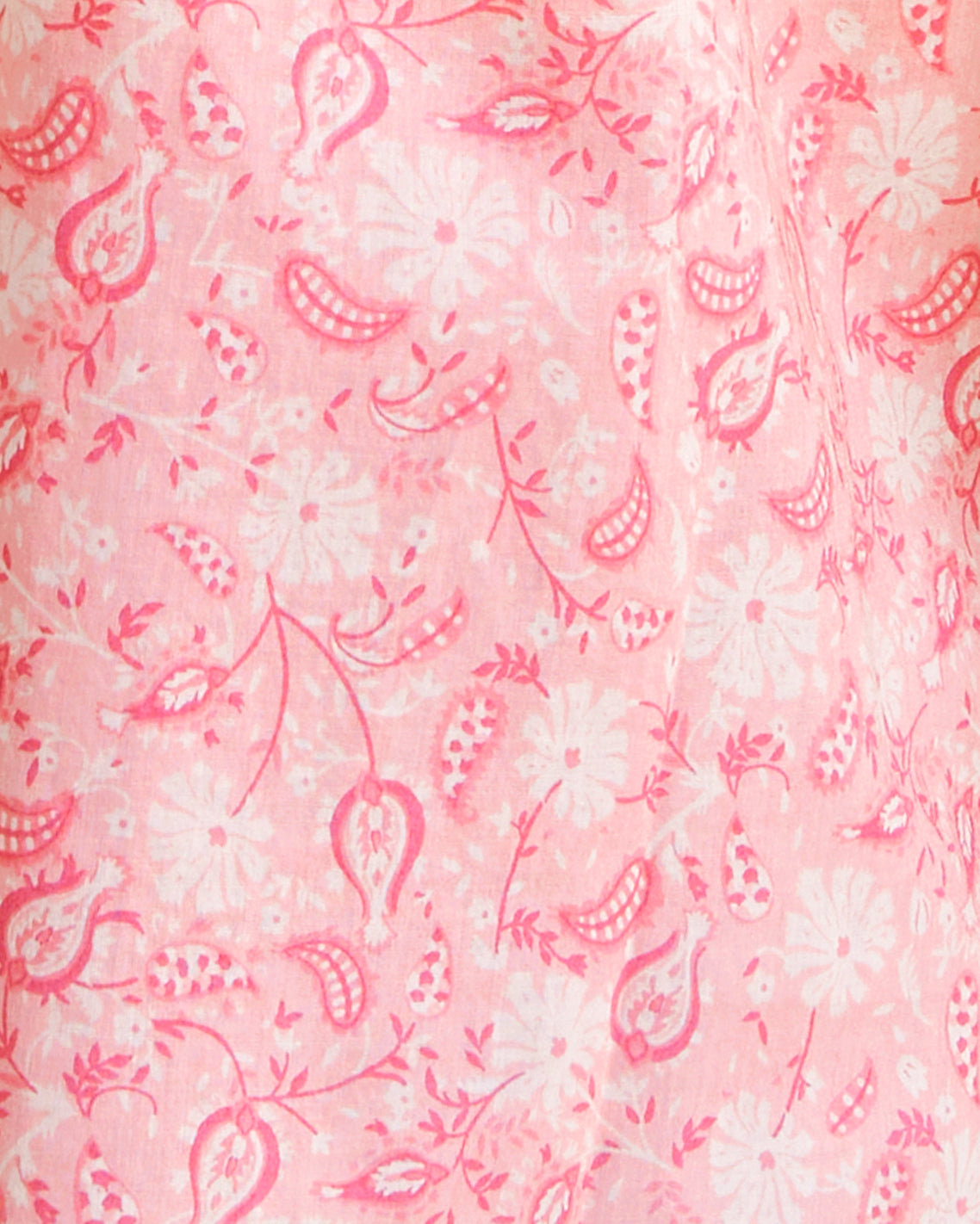 Kellie Babydoll Dress in Pink Paisley