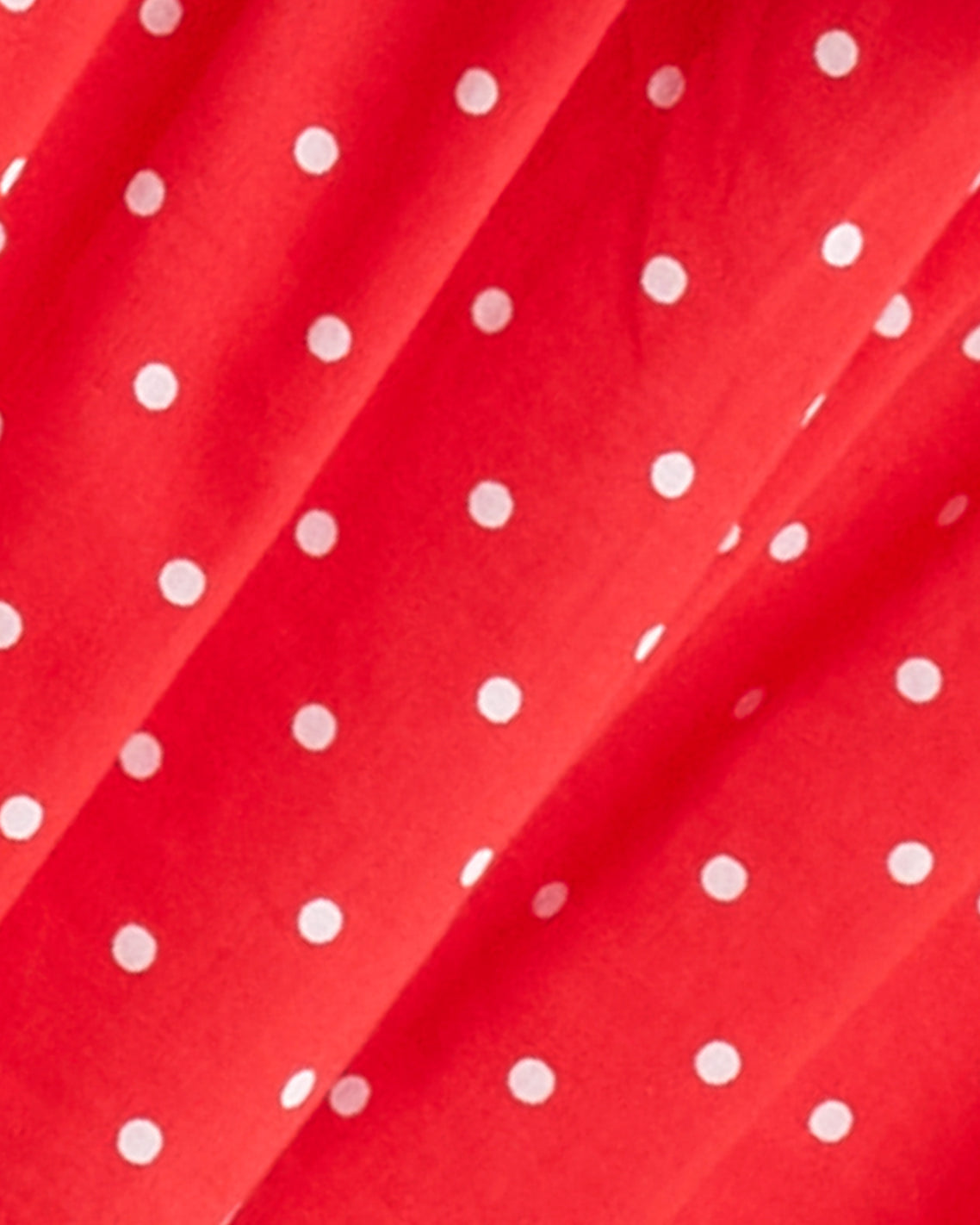 Ruffled Wrap Skirt in Red Polka Dot