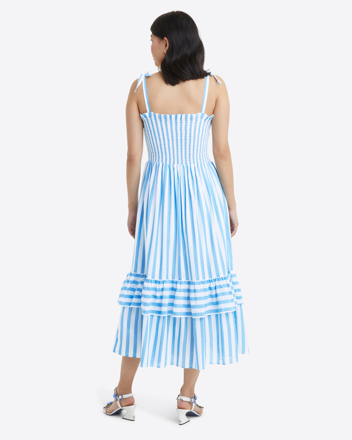 Taylor Dress in Awning Stripe
