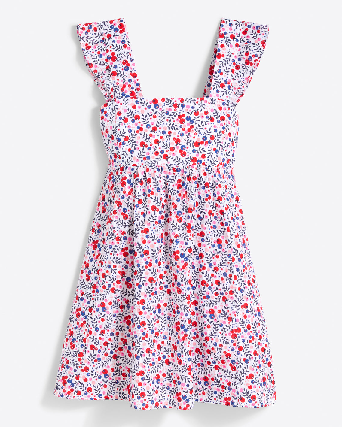 Maddie Babydoll Dress in Berry Print