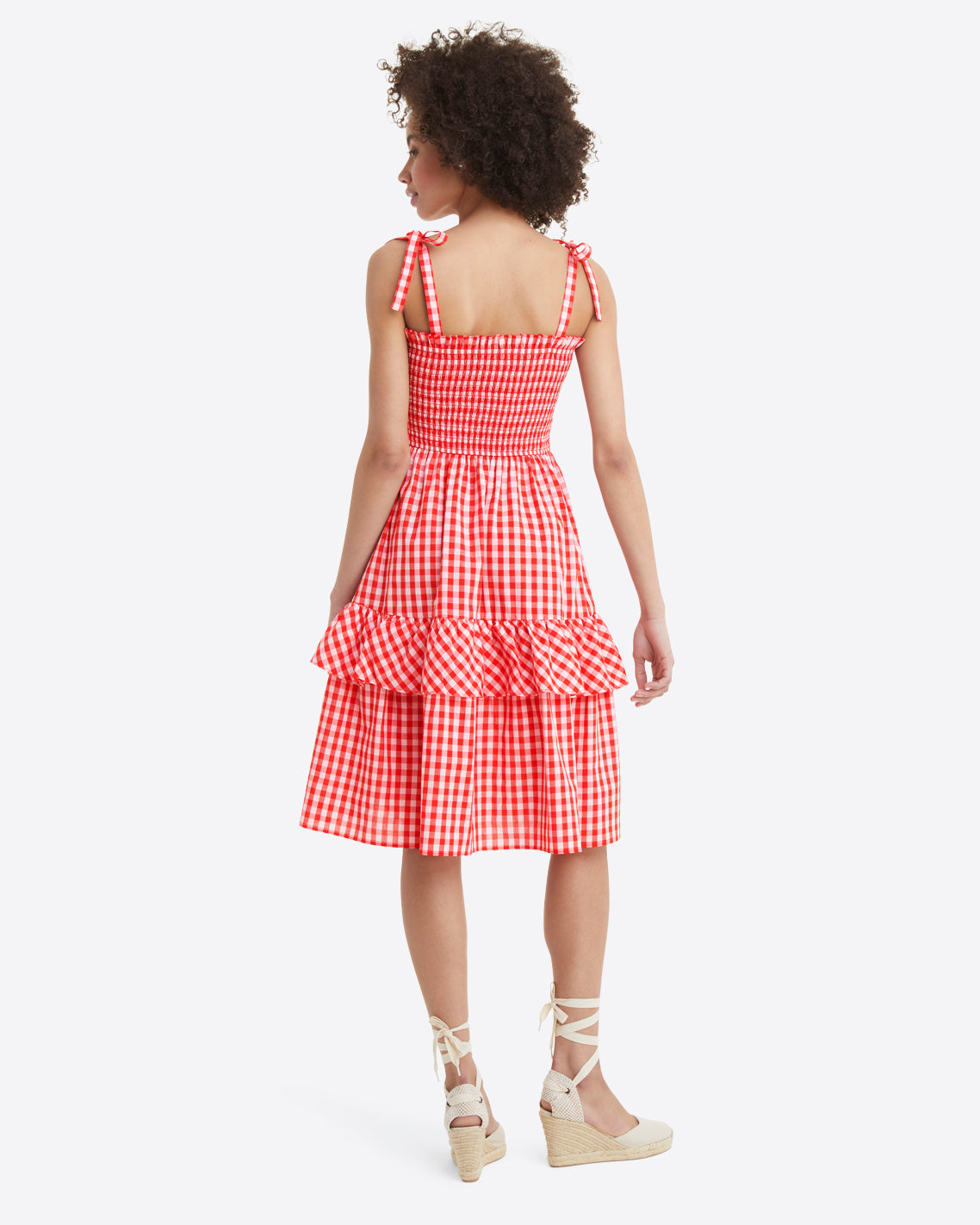 Taylor Dress in Poppy Red Gingham