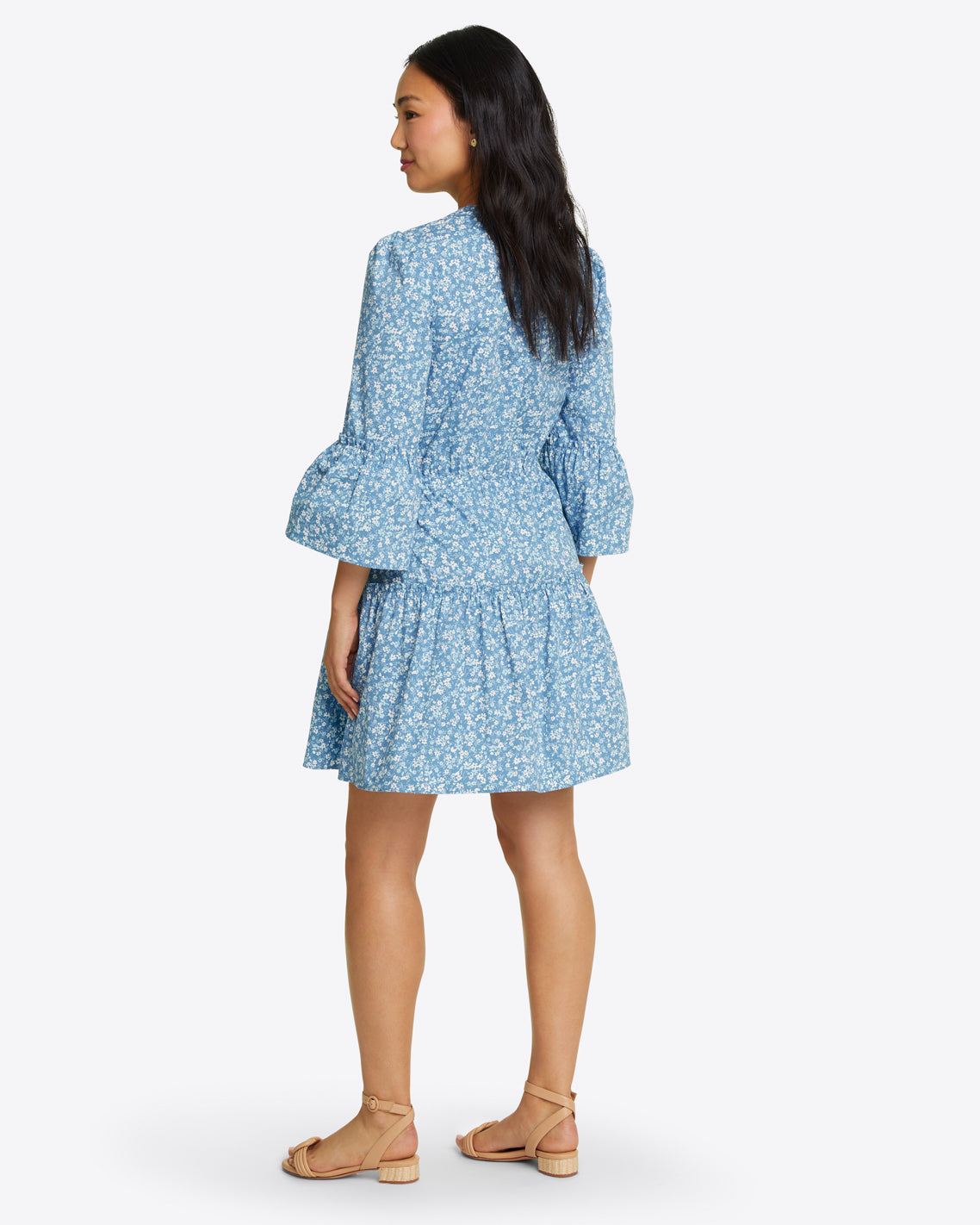 Avery Shirtdress in Bluebell Floral
