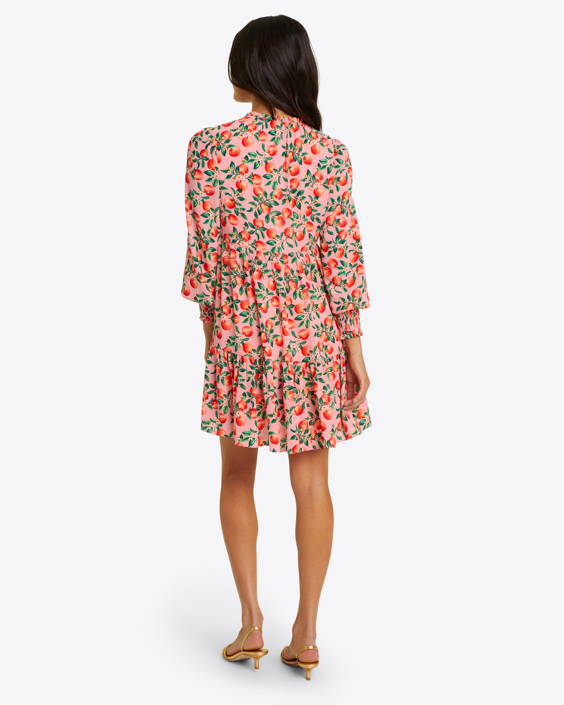 Connie Long Sleeve Mini Dress Apple Blossom Floral