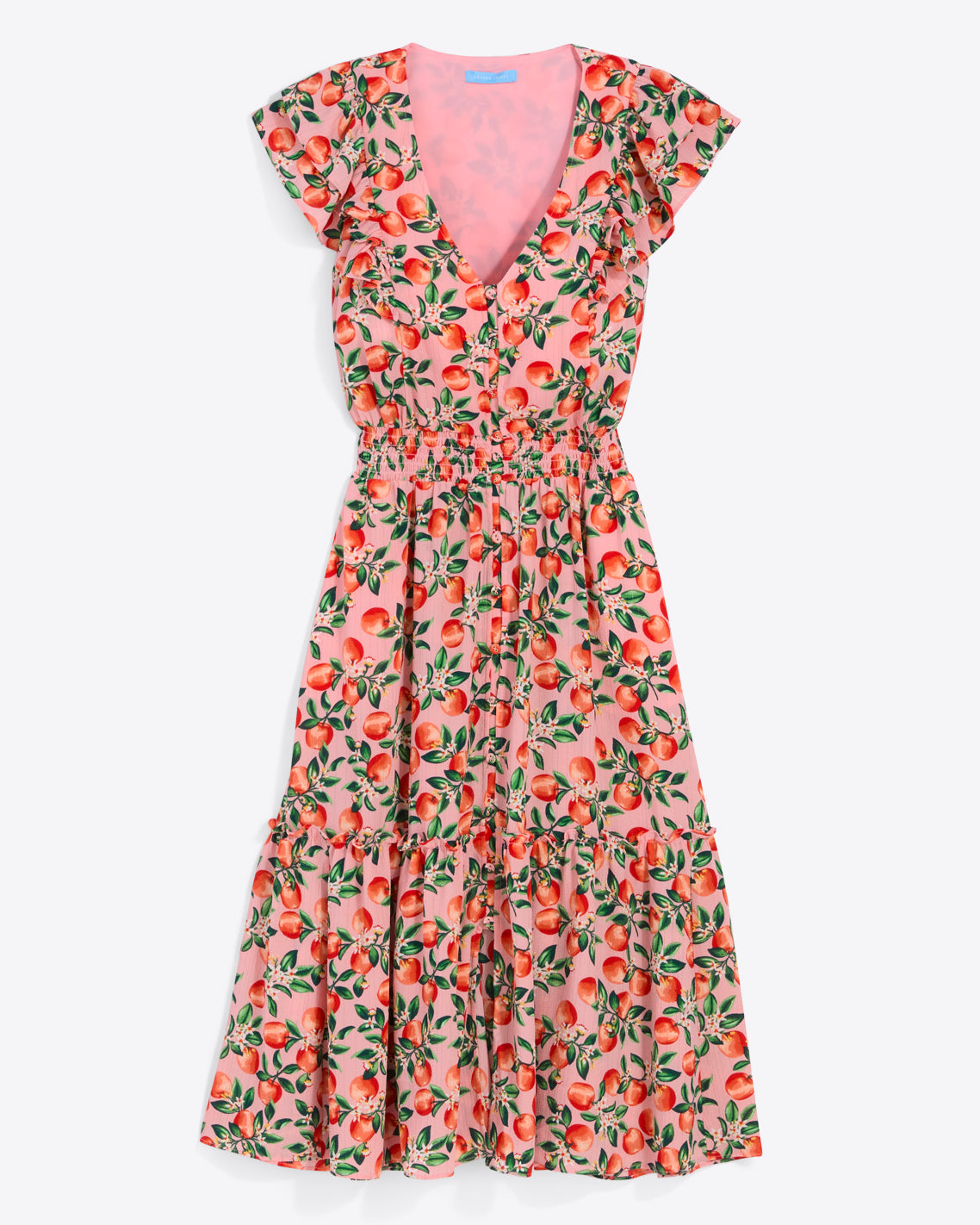 Marie Midi Dress in Apple Blossom Floral