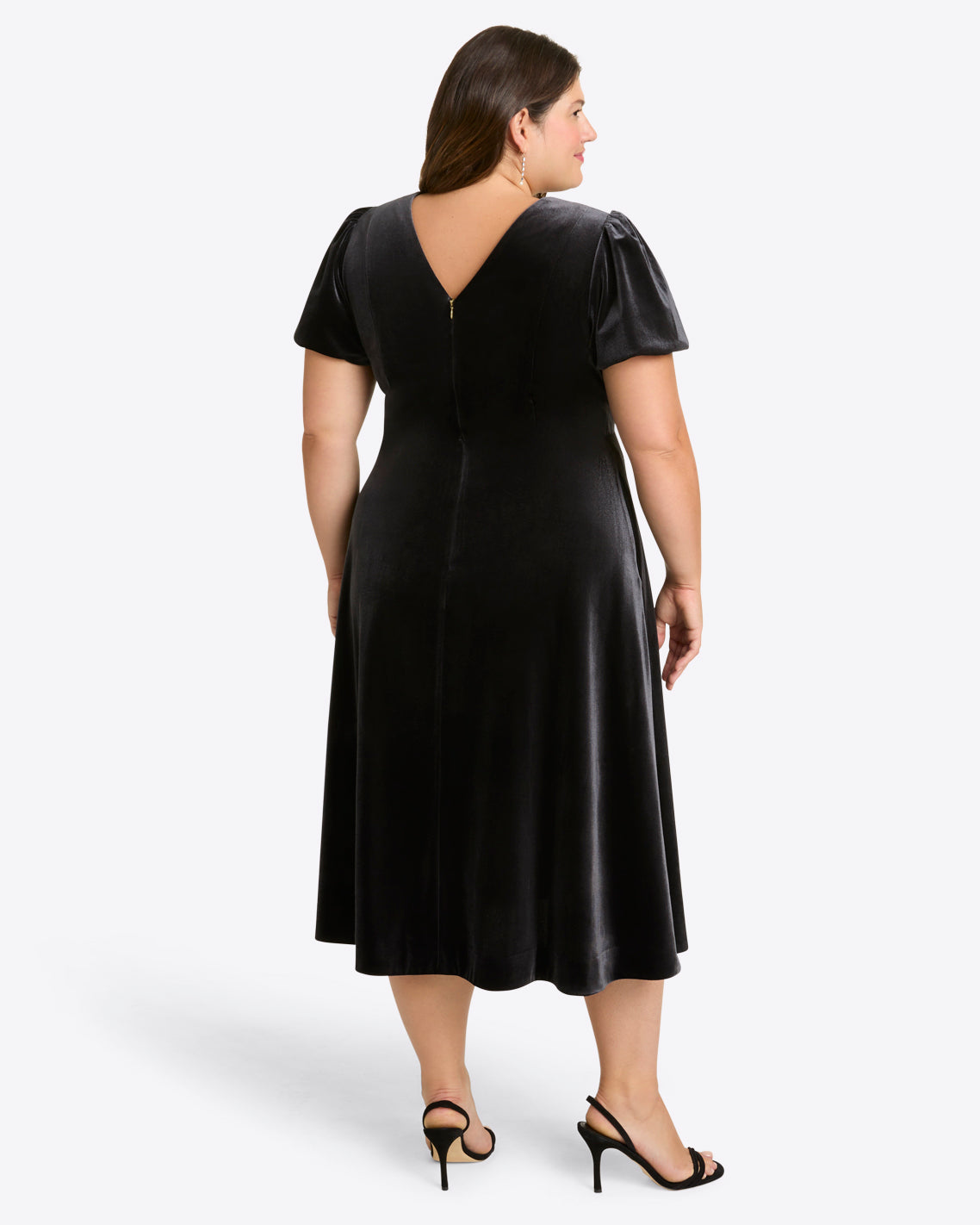 Vivienne Love Circle Midi Dress in Velvet