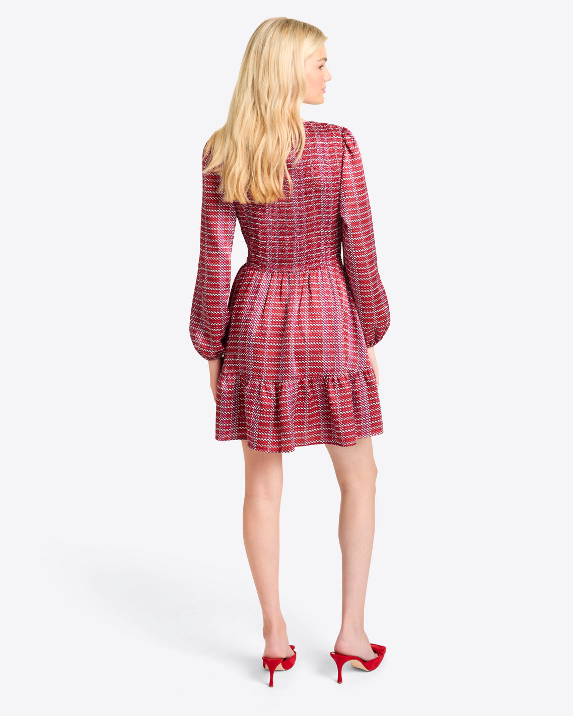 Brittany Mini Dress Dotted Grid