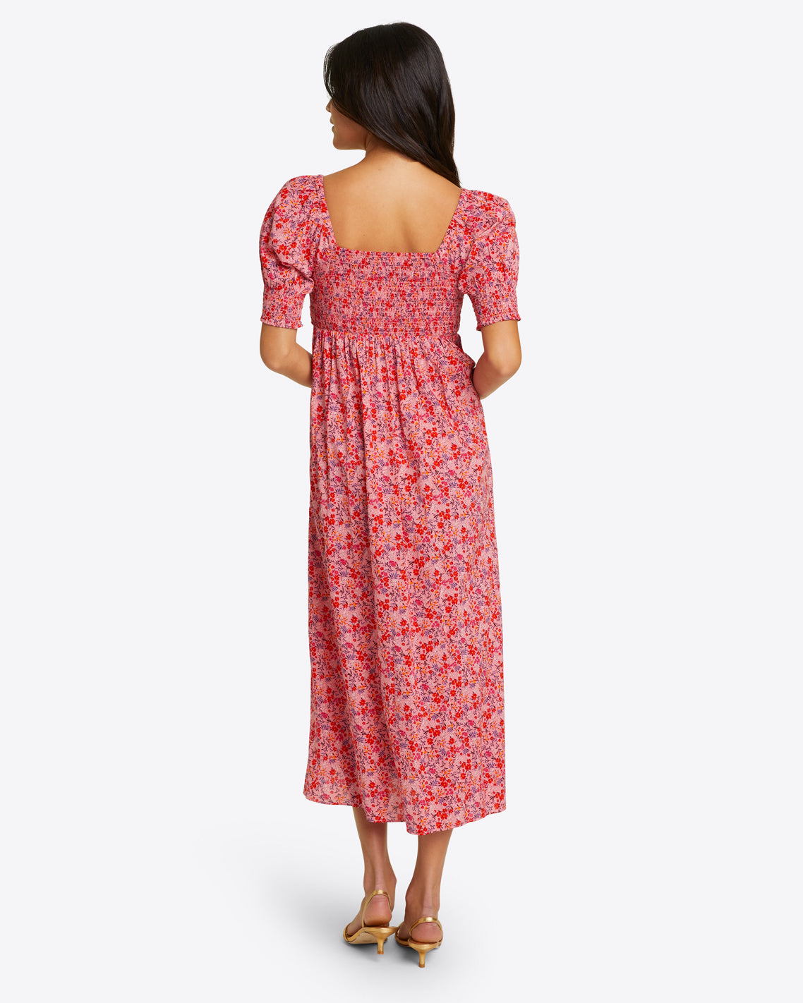 Tye Midi Dress Pansy Floral