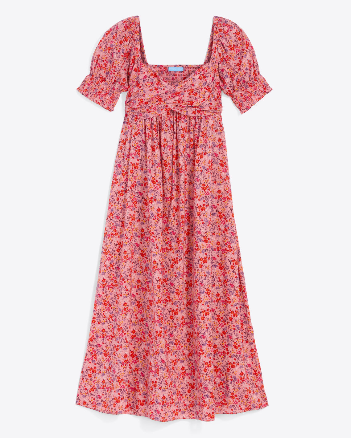 Tye Midi Dress Pansy Floral