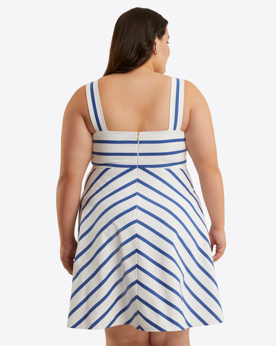 Zoe Love Circle Dress in Cotton Blue Nautical Stripe / 24X Zoe Love Circle Dress in Cotton Blue Nautical Stripe / 24X