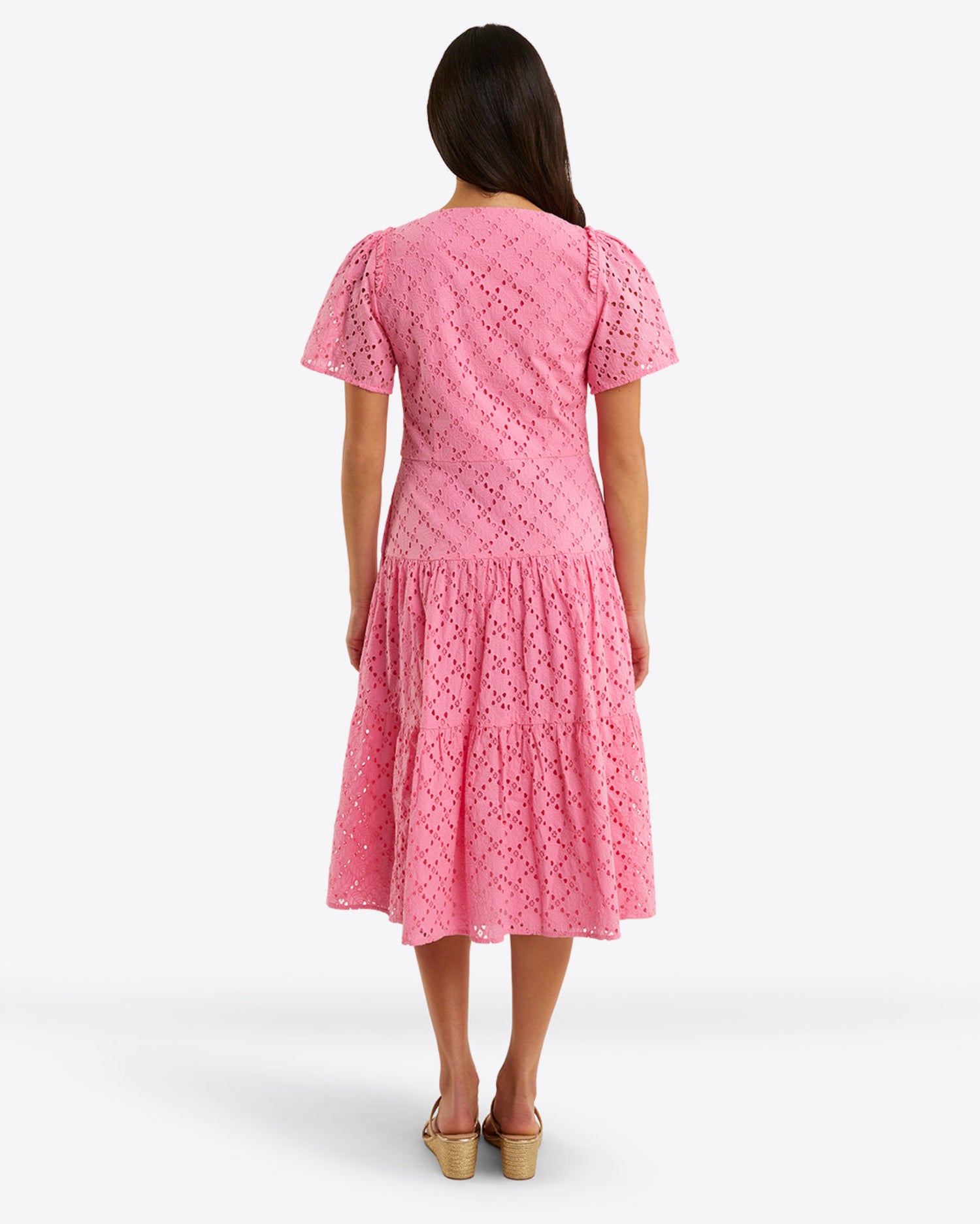 Caitlyn Midi Dress in Eyelet Draper James Caitlyn Midi Dress in Eyelet Draper James