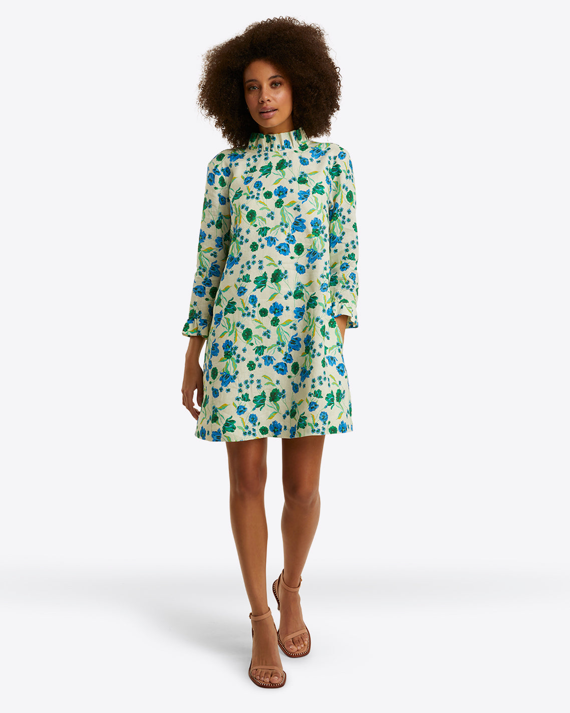 Lindsay Shift Mini Dress Linen