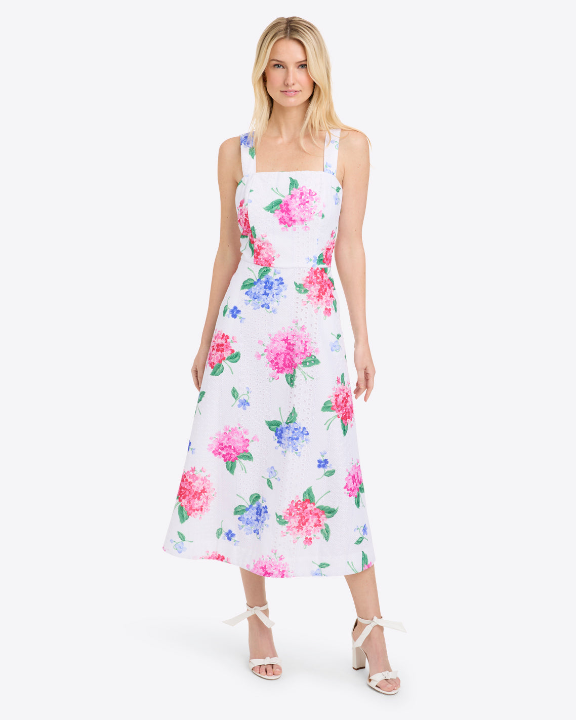 Josephine Love Circle Dress Printed Hydrangea