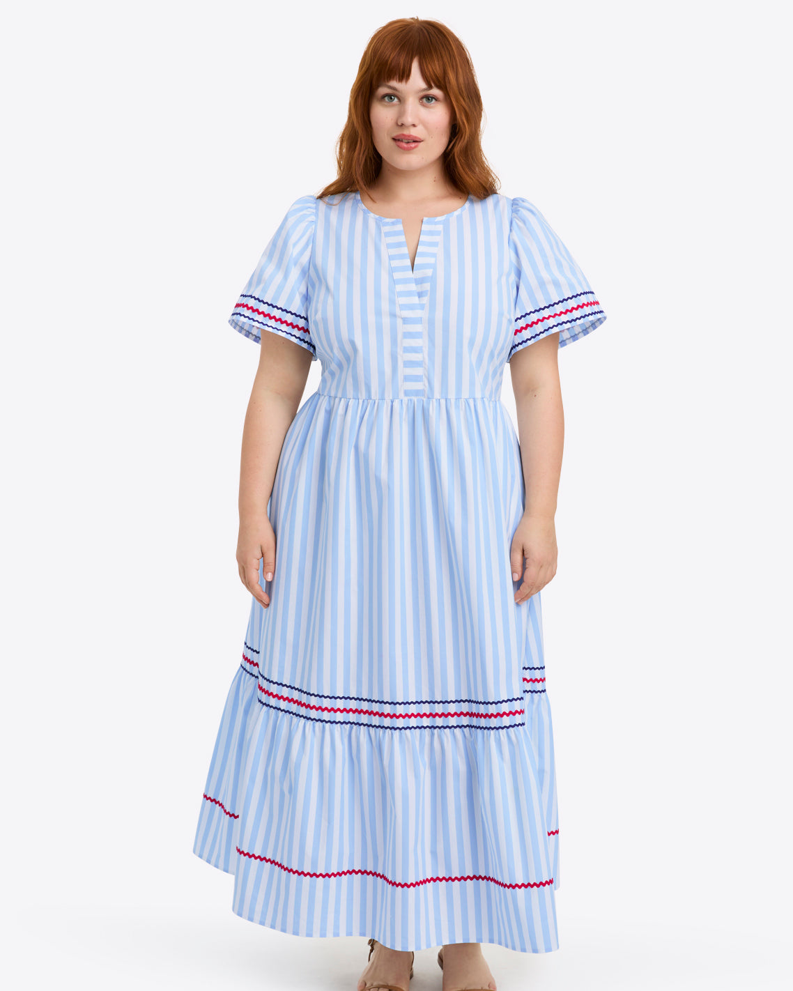 Katherine Midi Dress Crisp Cotton