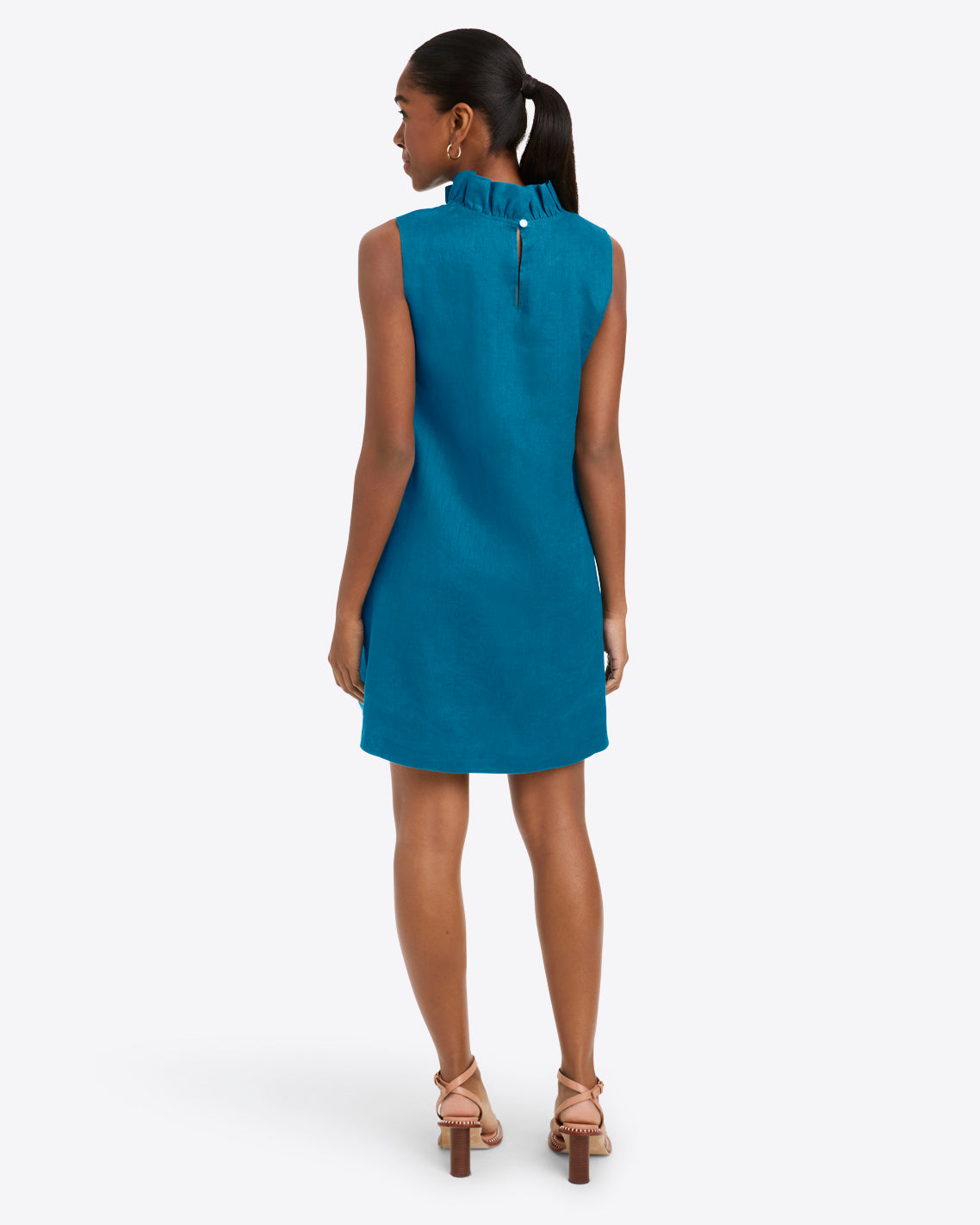 Lindsay Shift Mini Dress Linen