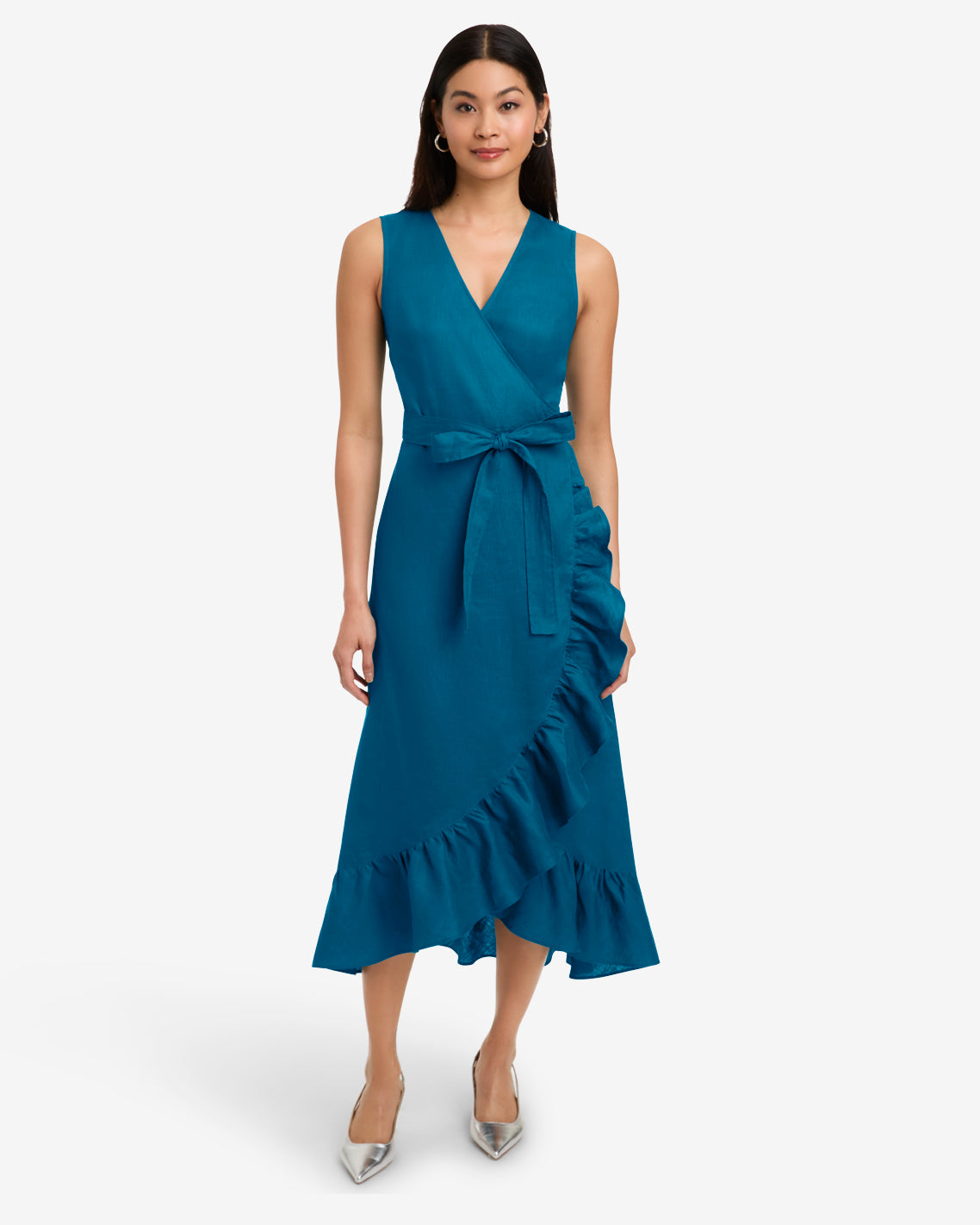 Billie Wrap Dress Linen