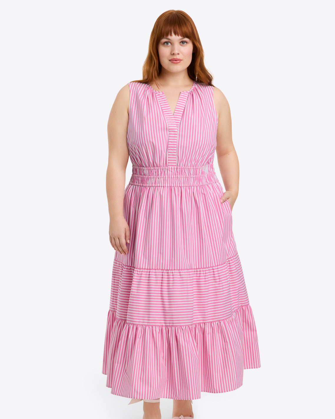 Delilah Midi Dress Crisp Cotton