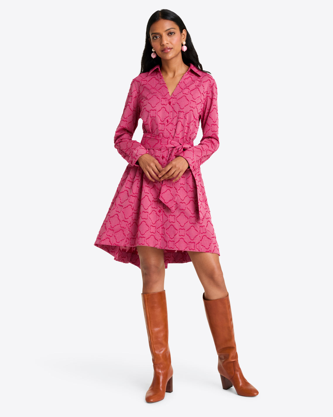 Layla Shirtdress Textured Stripe