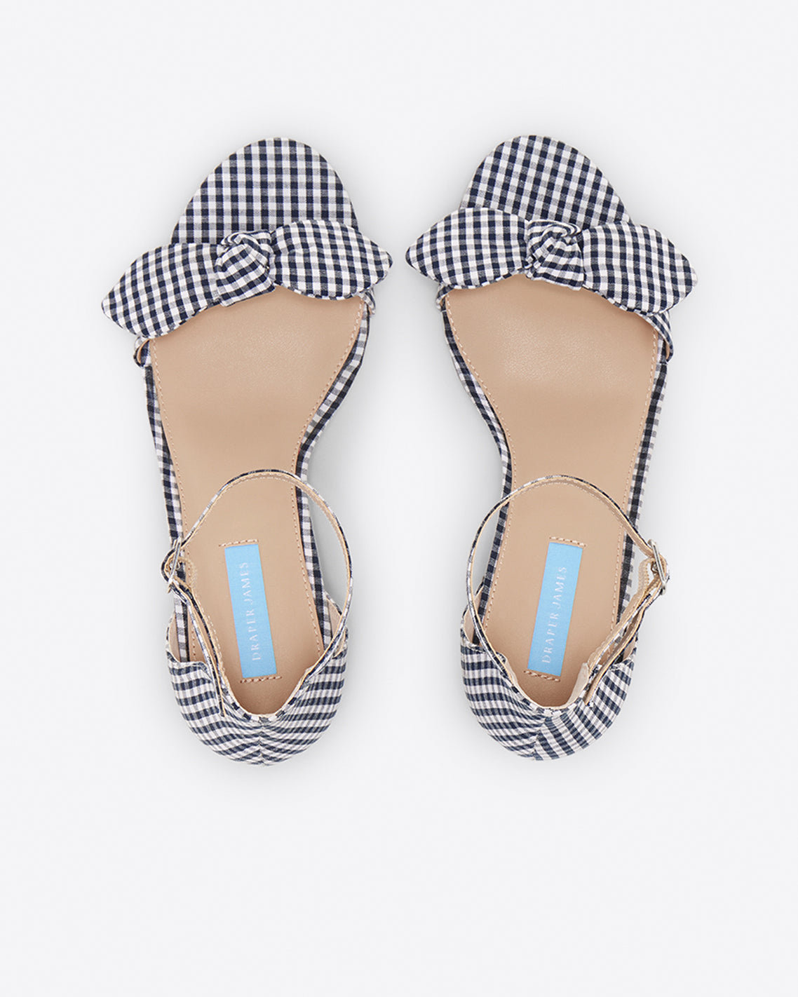 Preston Sandal Navy Gingham