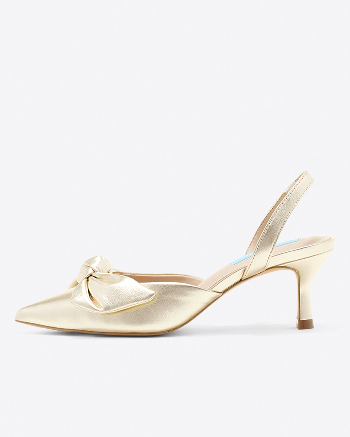 Gold slingbacks clearance