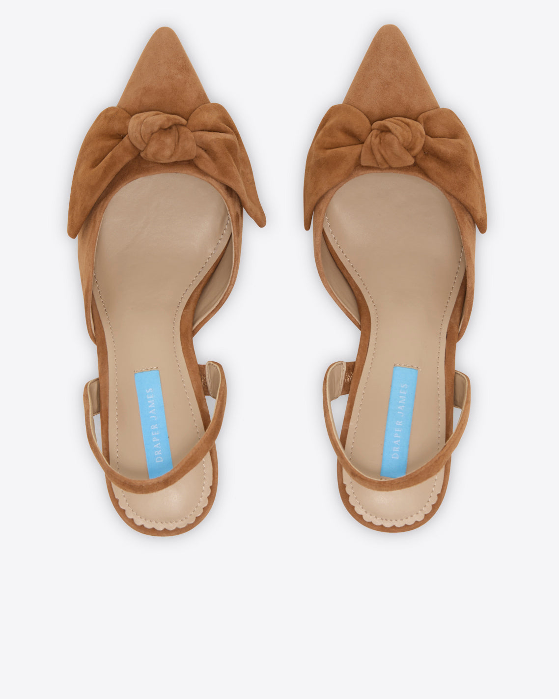 Tess Slingbacks Cognac Suede